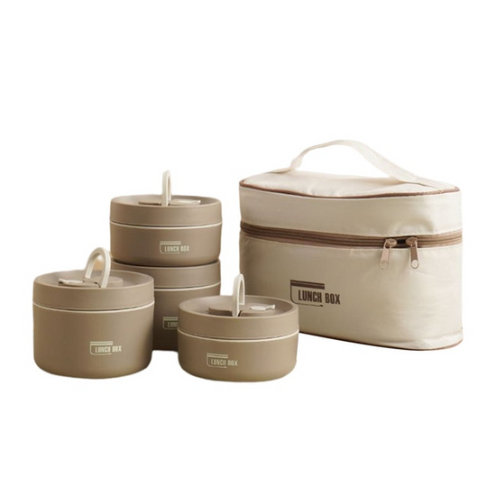 Isolierbox Lunchbox mit Tragetasche für Unterwegs, Thermobox mit Auslaufsicherem Design und Hervorragender Temperaturisolierung 10