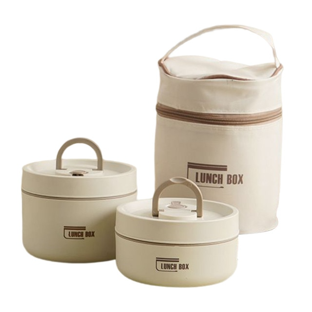 Isolierbox Lunchbox mit Tragetasche für Unterwegs, Thermobox mit Auslaufsicherem Design und Hervorragender Temperaturisolierung 11