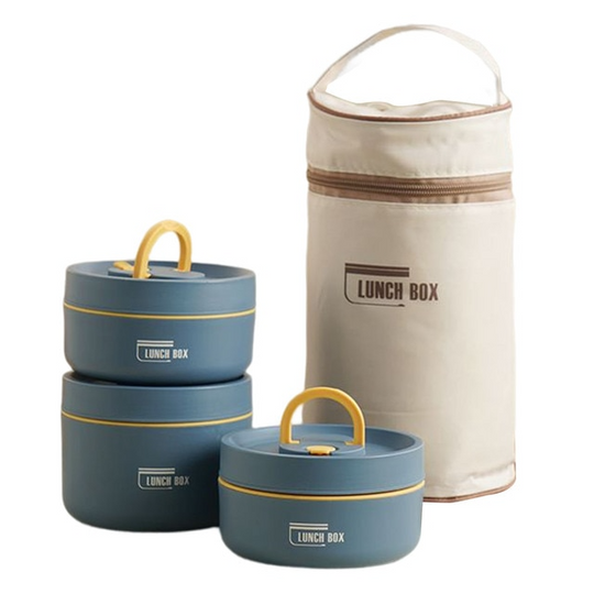 Isolierbox Lunchbox mit Tragetasche für Unterwegs, Thermobox mit Auslaufsicherem Design und Hervorragender Temperaturisolierung 12
