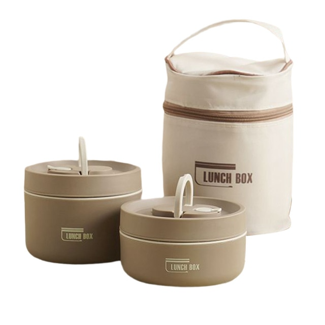 Isolierbox Lunchbox mit Tragetasche für Unterwegs, Thermobox mit Auslaufsicherem Design und Hervorragender Temperaturisolierung 19