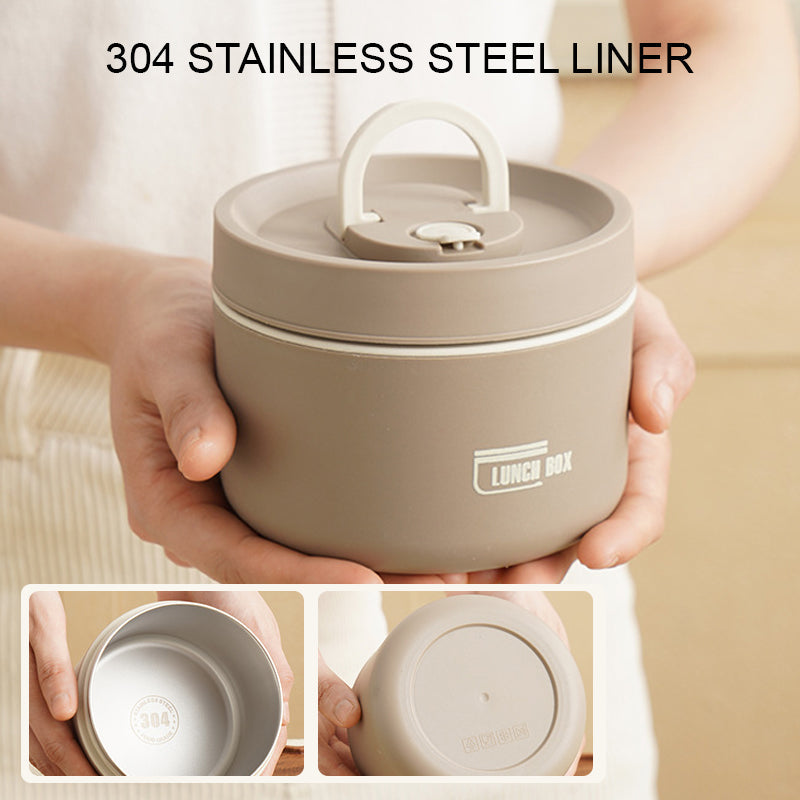 Isolierbox Lunchbox mit Tragetasche für Unterwegs, Thermobox mit Auslaufsicherem Design und Hervorragender Temperaturisolierung 2