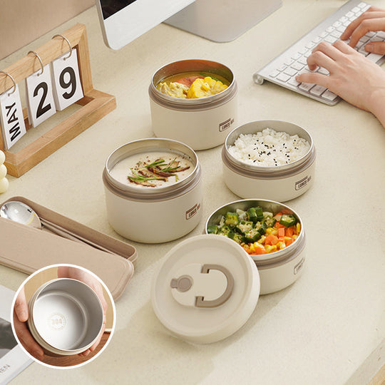 Isolierbox Lunchbox mit Tragetasche für Unterwegs, Thermobox mit Auslaufsicherem Design und Hervorragender Temperaturisolierung 7
