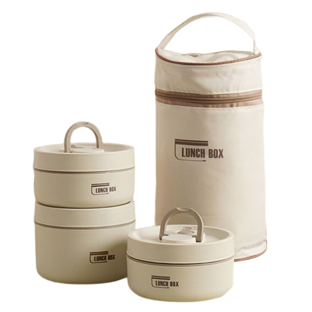 Isolierbox Lunchbox mit Tragetasche für Unterwegs, Thermobox mit Auslaufsicherem Design und Hervorragender Temperaturisolierung 9