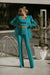 Variant image for Damen Anzug Set Blazer Oberteil Hose mit Spitze Elegantes 3-teiliges Set-19