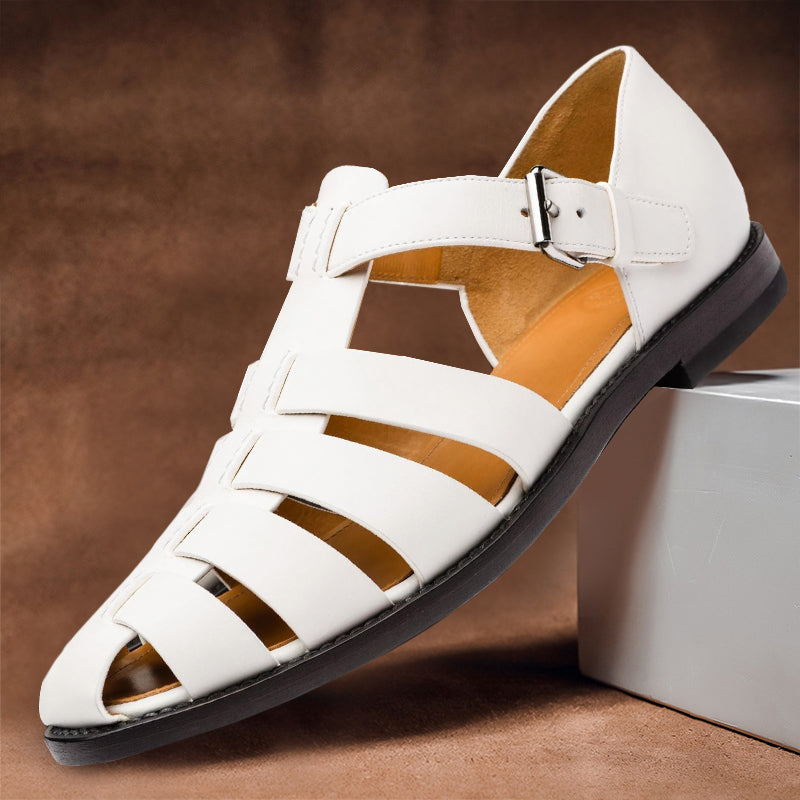 Variant image for Herren Sandalen Leder Komfortabel Stilvoll für Alltag und Freizeit-1