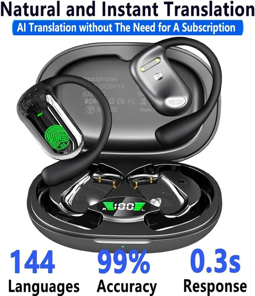 Kabellose Bluetooth Kopfhörer für Echtzeit Sprachübersetzung 3