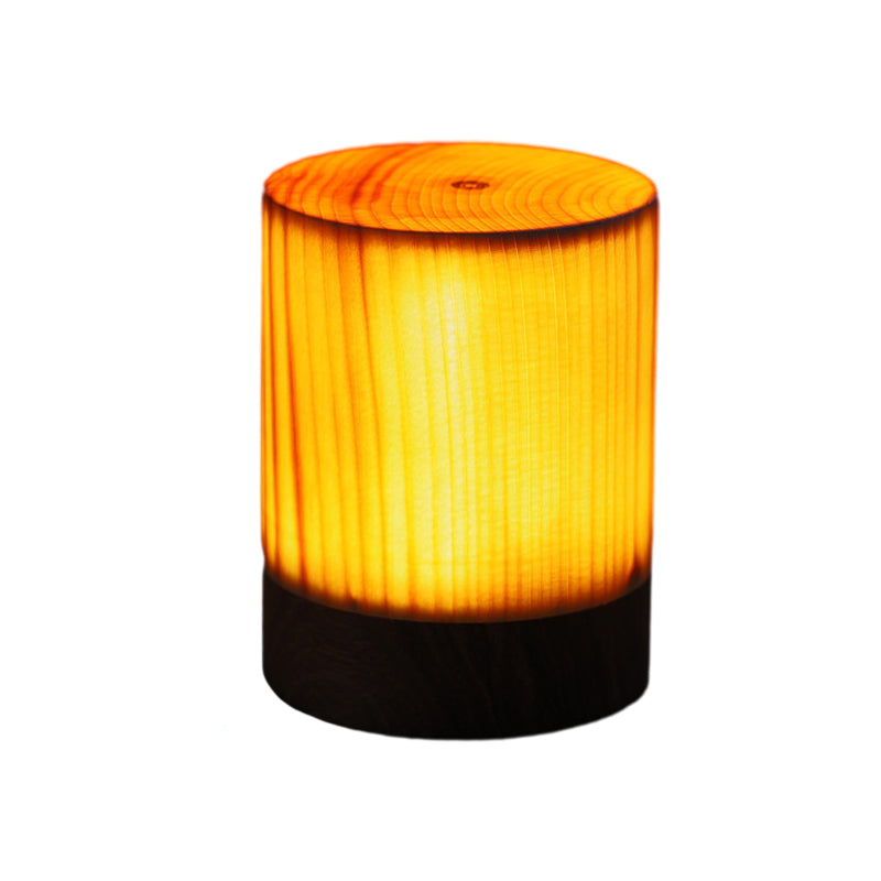 Kabellose LED Tischleuchte mit Touch-Steuerung und Holzdesign für Nachttisch oder Wohnzimmer 7