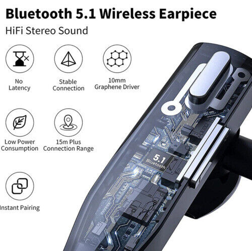 Kabelloses Bluetooth Headset mit Noise Cancelling und Dual-Mikrofon für klare Kommunikation 4