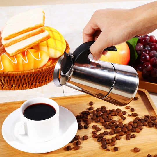 Kaffeekanne Mokka Perkolator Stilvoll Für Herd 3