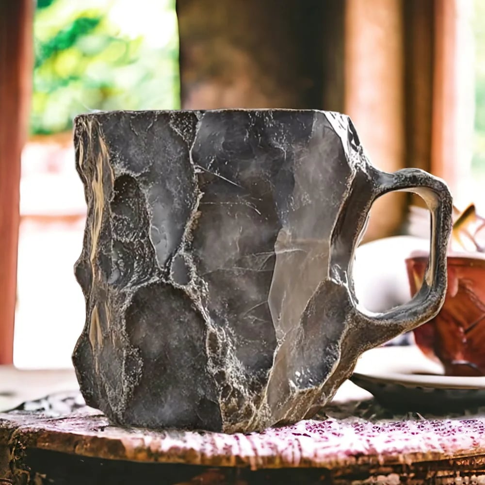 Kaffeetasse Modern 350 ml für Heiß- und Kaltgetränke, Stilvoller Tischakzent 5
