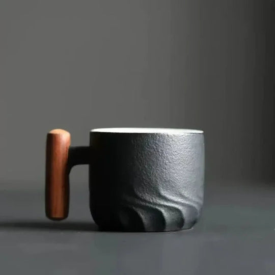 Kaffeetasse für Espresso und Tee mit Holzgriff 3