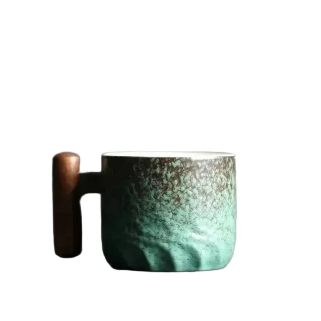 Kaffeetasse für Espresso und Tee mit Holzgriff 4