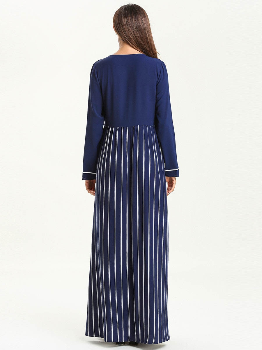 Kaftan Langärmeliges Maxikleid