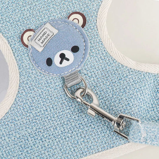 Kaninchen Geschirr und Leine Set für Outdoor-Aktivitäten Verstellbar und Gepolstert 4