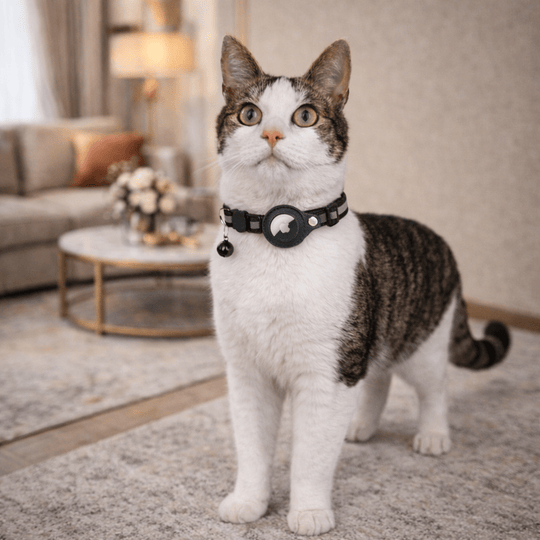 Katzen GPS Tracker Halsband mit reflektierenden Elementen 0
