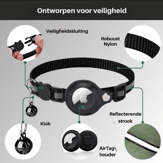 Katzen GPS Tracker Halsband mit reflektierenden Elementen 4