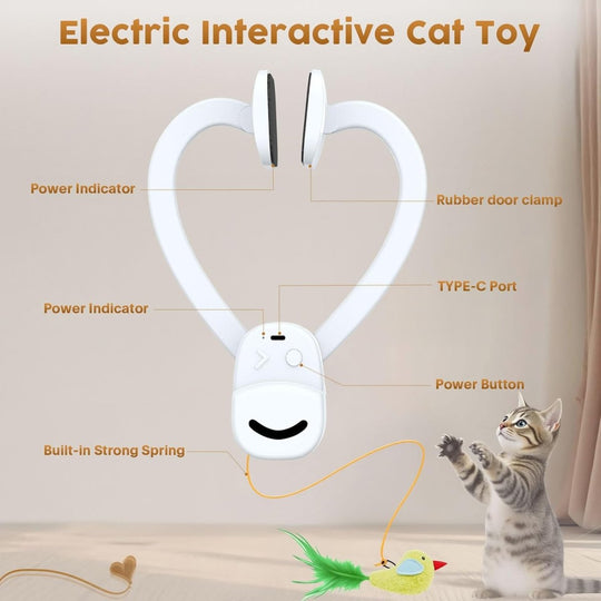 Katzen Spielzeug Fliegendes Vogelspielzeug für aktive Katzen 6