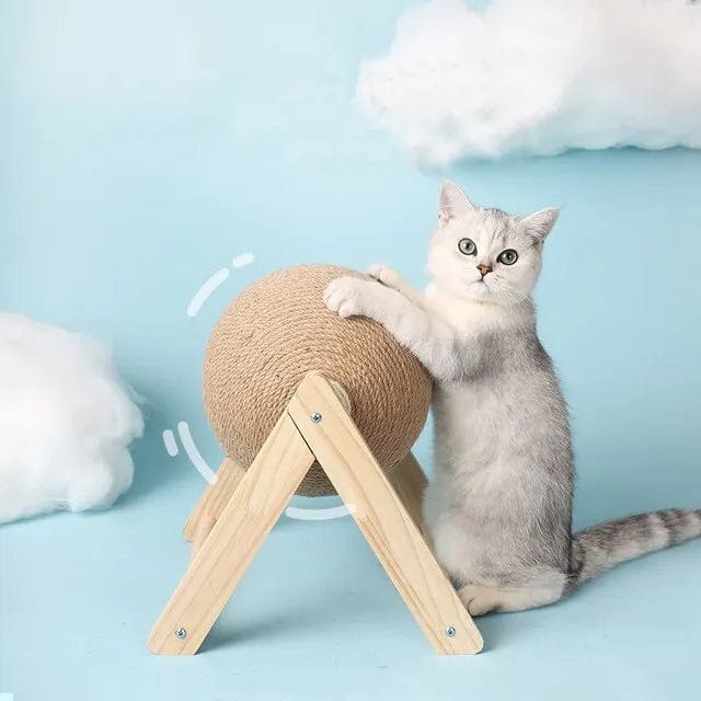Katzenkratzspielzeug Dreieckig für Innenräume mit Drehbarer Funktion 0