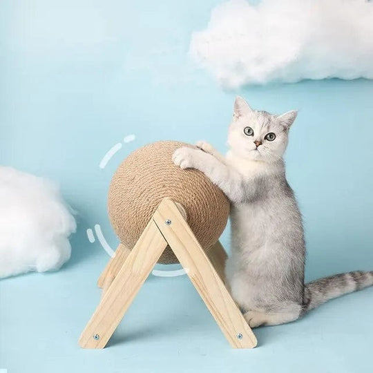 Katzenkratzspielzeug Dreieckig für Innenräume mit Drehbarer Funktion 0