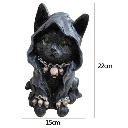 Katzenstatue Dekor für Halloween 0