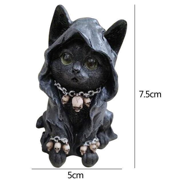 Katzenstatue Dekor für Halloween 8