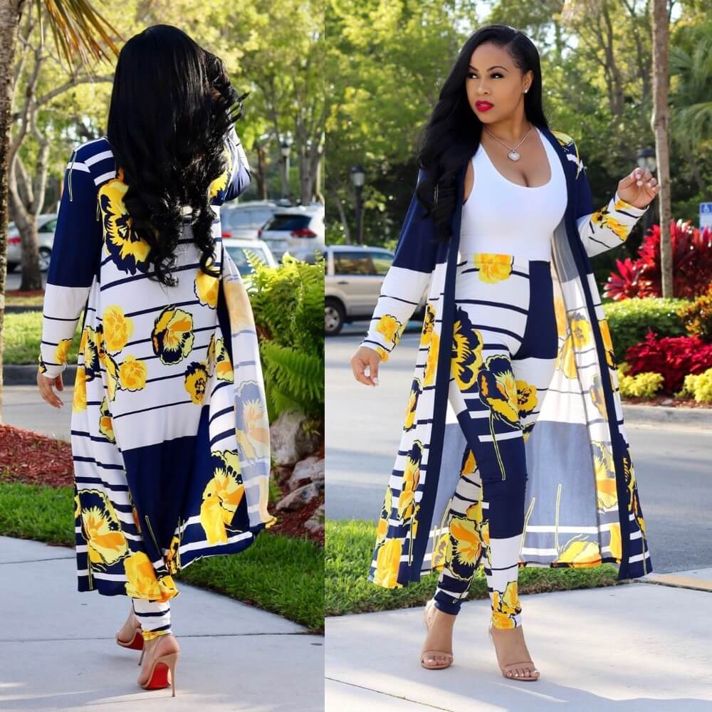Kimono-Strickjacken-Set