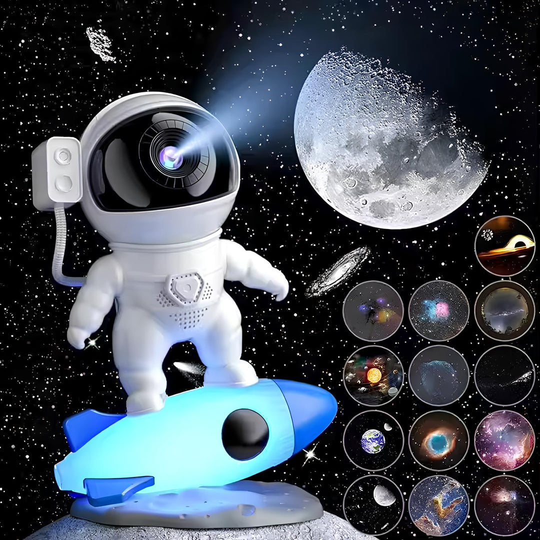 Kinder Astronauten Projektorlampe Mit Bluetooth Lautsprecher 0