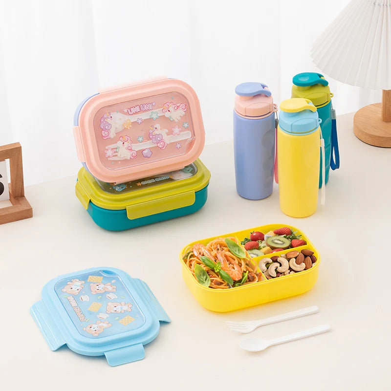 Kinder Bento-Lunchbox-Set mit Einhorn-Motiv 3