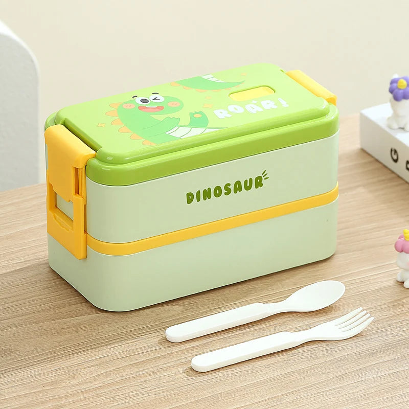 Kinder Bento-Lunchbox mit Dinosaurier-Motiv Mehrteilig 0