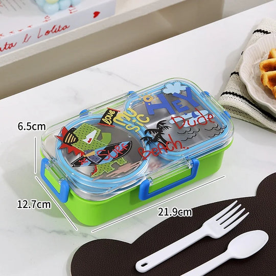 Kinder Bento-Lunchbox mit Hai-Motiv Verspielt und Praktisch 5