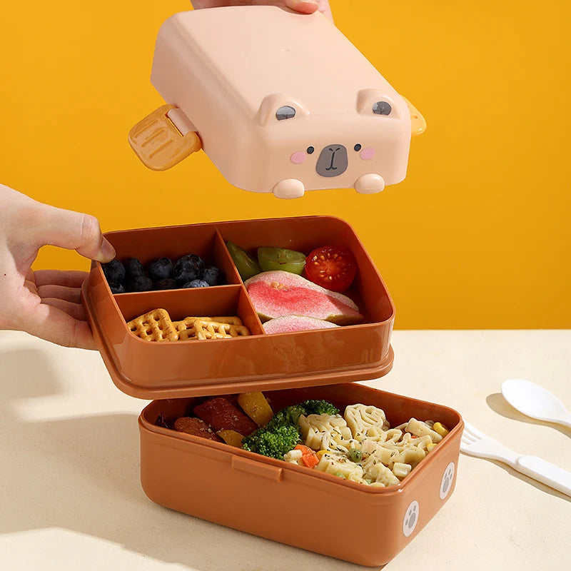 Kinder Bento-Lunchbox mit Tiermotiv Verspielt und Praktisch 1