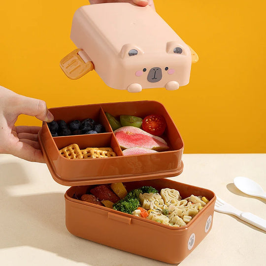 Kinder Bento-Lunchbox mit Tiermotiv Verspielt und Praktisch 1