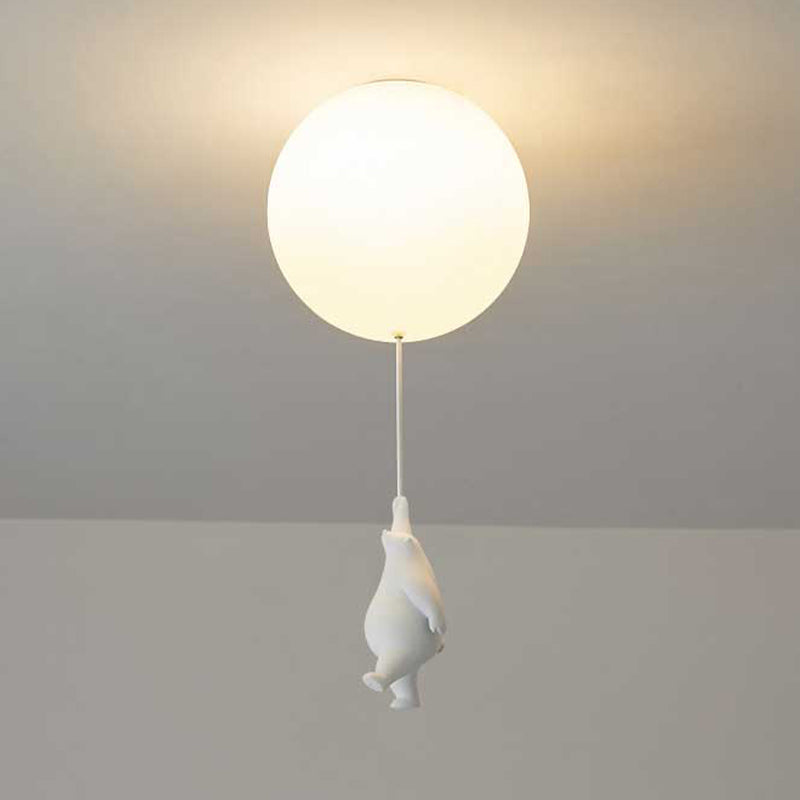 Kinder Deckenleuchte Bär und Ballon LED Pendelleuchte für Spielzimmer 0