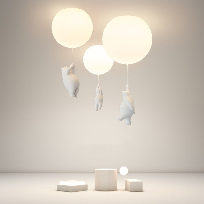 Kinder Deckenleuchte Bär und Ballon LED Pendelleuchte für Spielzimmer 1