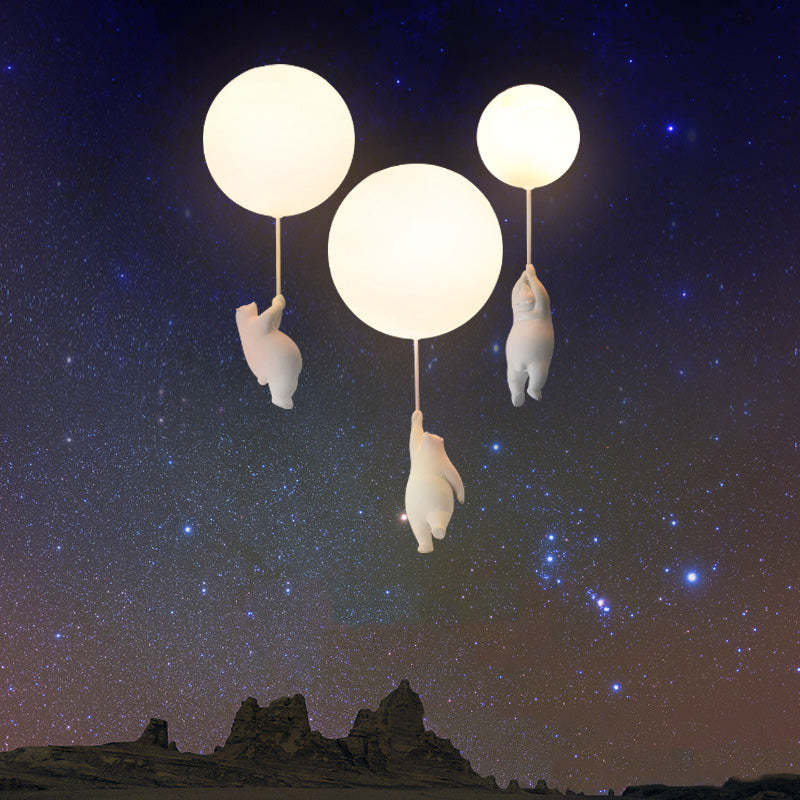 Kinder Deckenleuchte Bär und Ballon LED Pendelleuchte für Spielzimmer 2