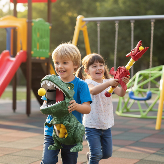 Kinder Dinosaurier Shooter Spielzeug für Aktiven Spaß und Koordination 2