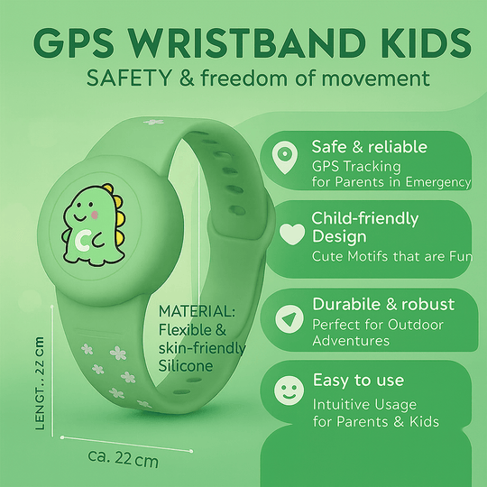 Kinder GPS-Armband Buntes Design 6