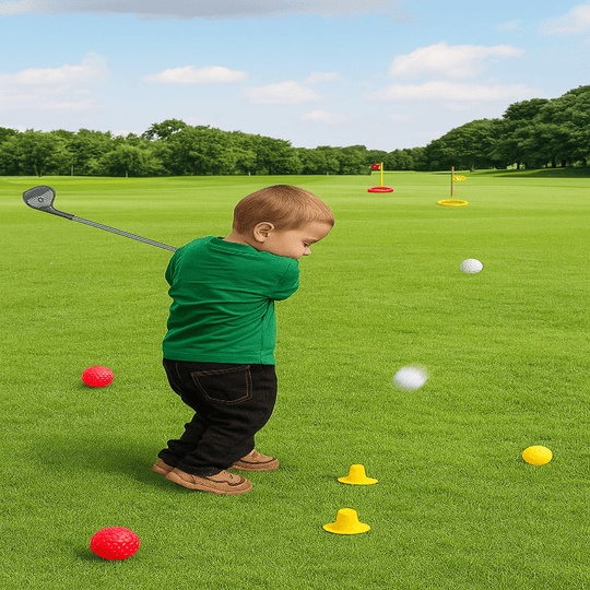 Kinder Golfset mit verstellbaren Schlägern und Zubehör 1