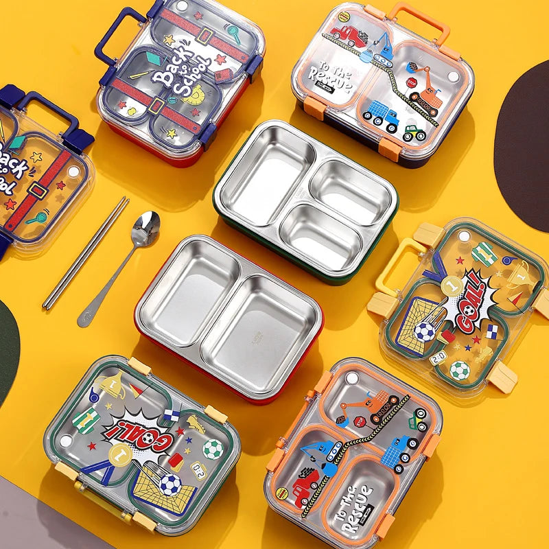 Kinder Lunchbox-Set mit spielerischen Motiven 3