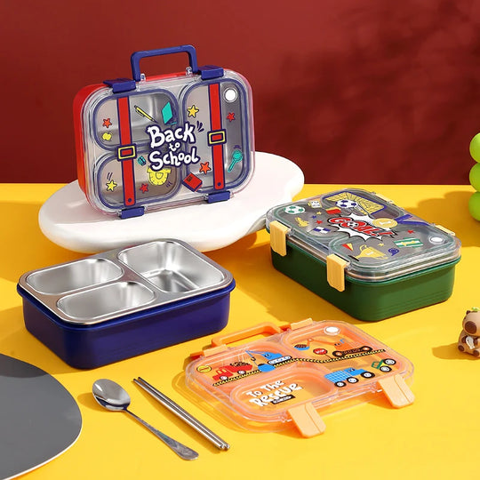 Kinder Lunchbox-Set mit spielerischen Motiven 8