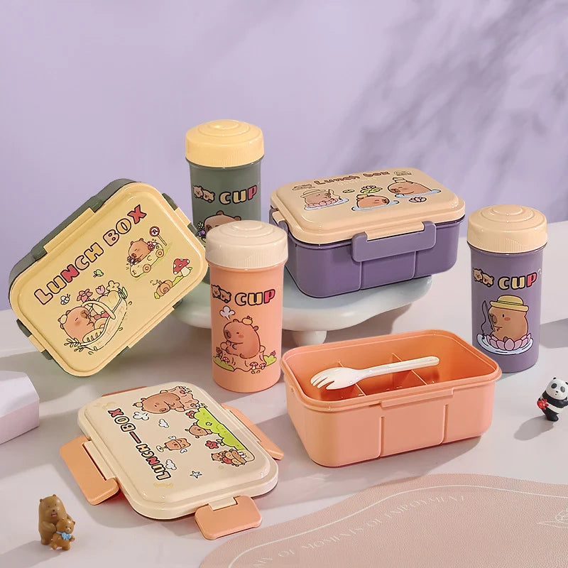 Kinder Lunchbox mit fröhlichem Motiv und praktischem Verschluss 3
