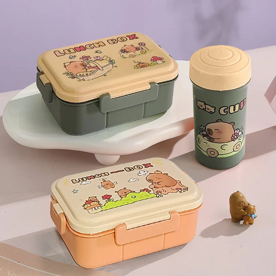Kinder Lunchbox mit fröhlichem Motiv und praktischem Verschluss 4