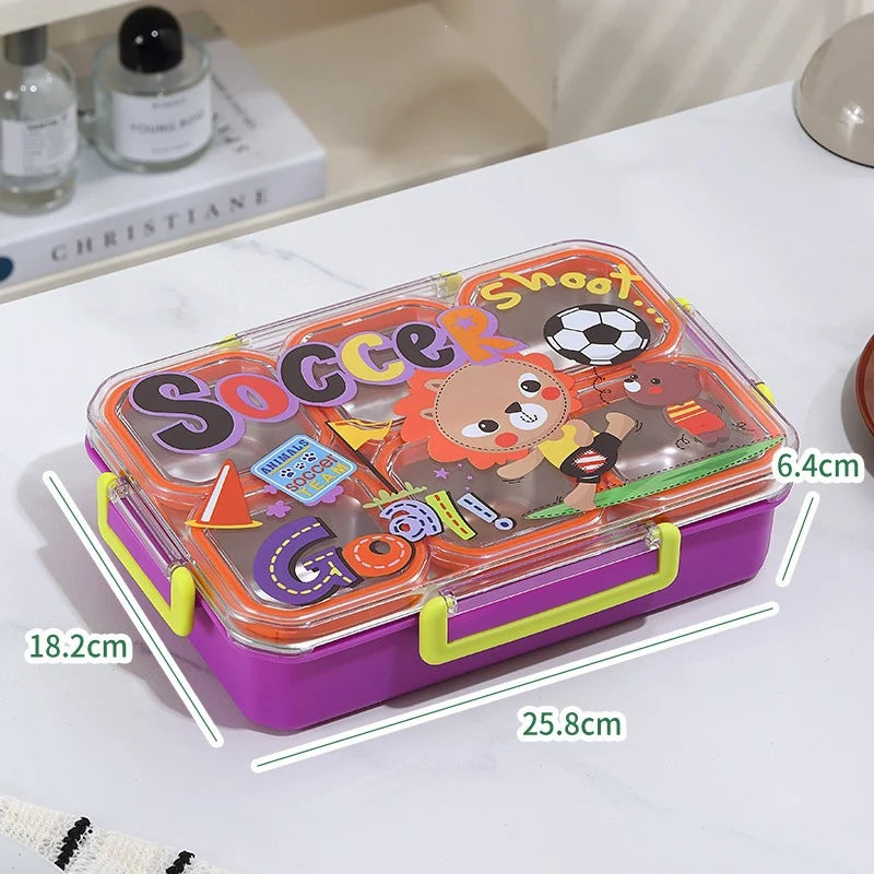 Kinder Lunchbox mit mehreren Fächern Weltraumdesign 5
