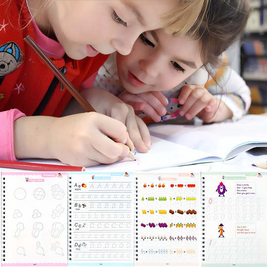 Kinder Nachverfolgungsbuch-Set Mit Alphabet, Zahlen, Mathematik Und Zeichnen 1