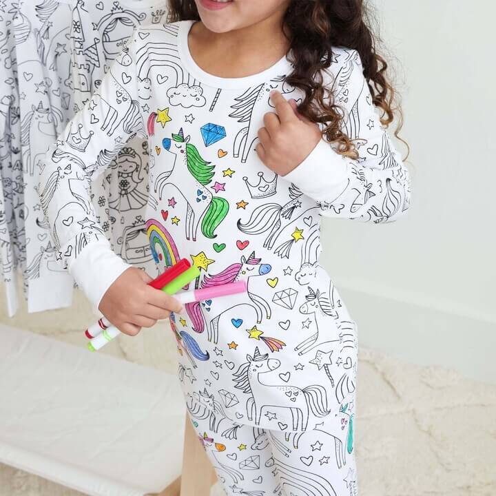 Kinder Pyjama Kreativ Mit Malspaß für Jungen und Mädchen 11
