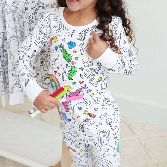 Kinder Pyjama Kreativ Mit Malspaß für Jungen und Mädchen 11