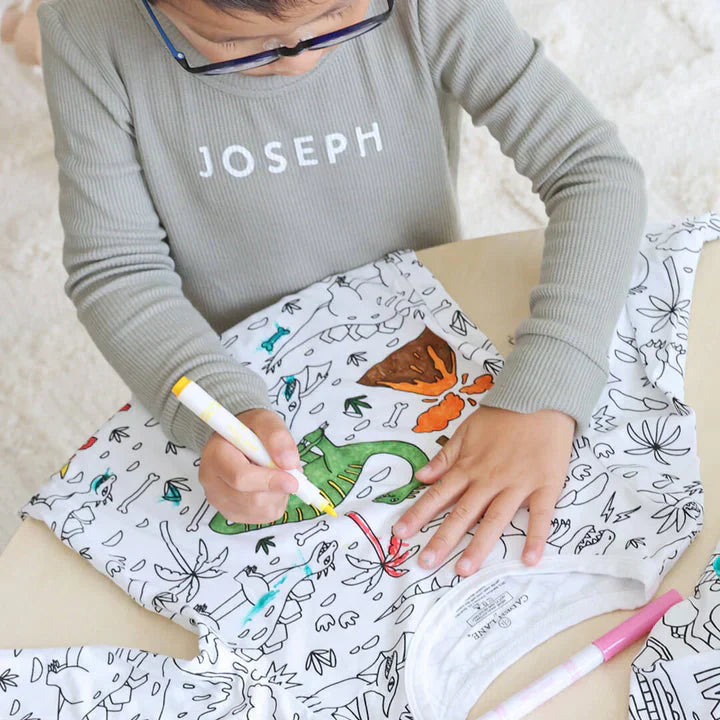 Kinder Pyjama Kreativ Mit Malspaß für Jungen und Mädchen 6