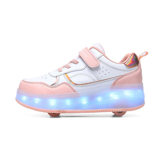 Kinder Rollschuhe Mit LED-Beleuchtung Und Orthopädischem Design 0