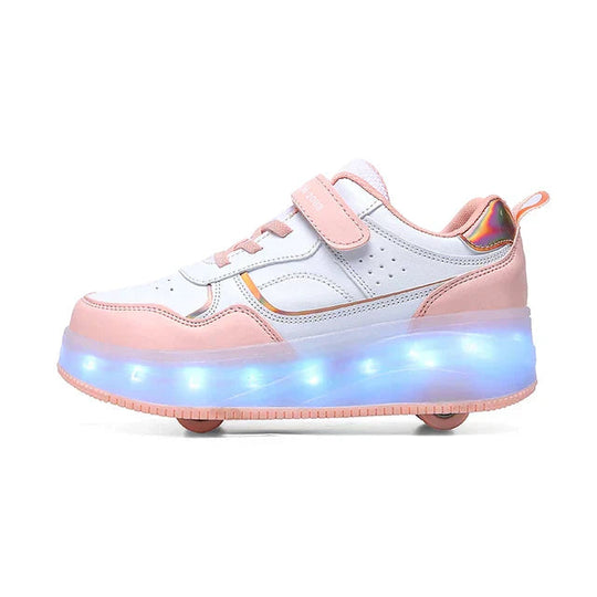 Kinder Rollschuhe Mit LED-Beleuchtung Und Orthopädischem Design 0