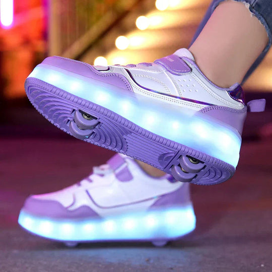 Kinder Rollschuhe Mit LED-Beleuchtung Und Orthopädischem Design 2